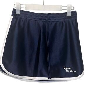 Next Era Girls Sweet Couture Elastic Waist Drawstring Athletic Skort Navy Large